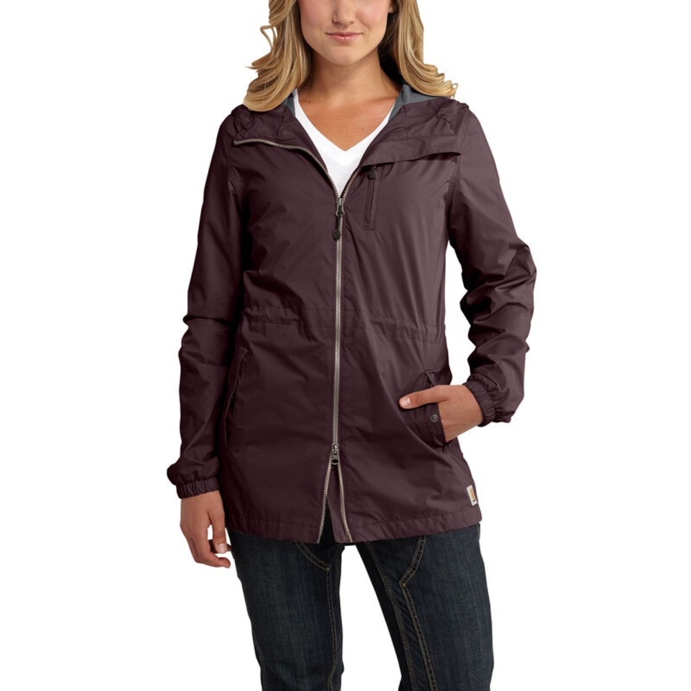 Carhartt Rockford Deep Wine Rain Defender Nylon Windbreaker Jacket Size XS